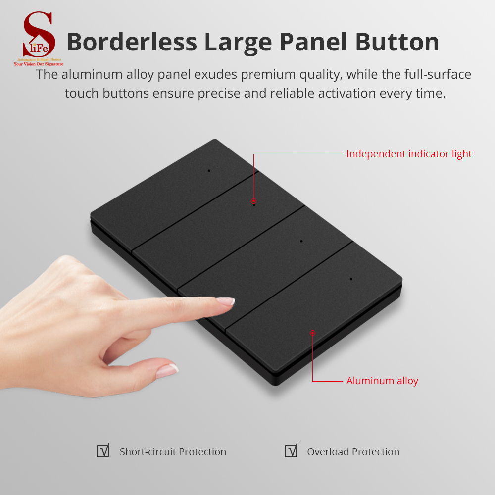 Light Keypad 4 Push buttons Fully metal - Image 2